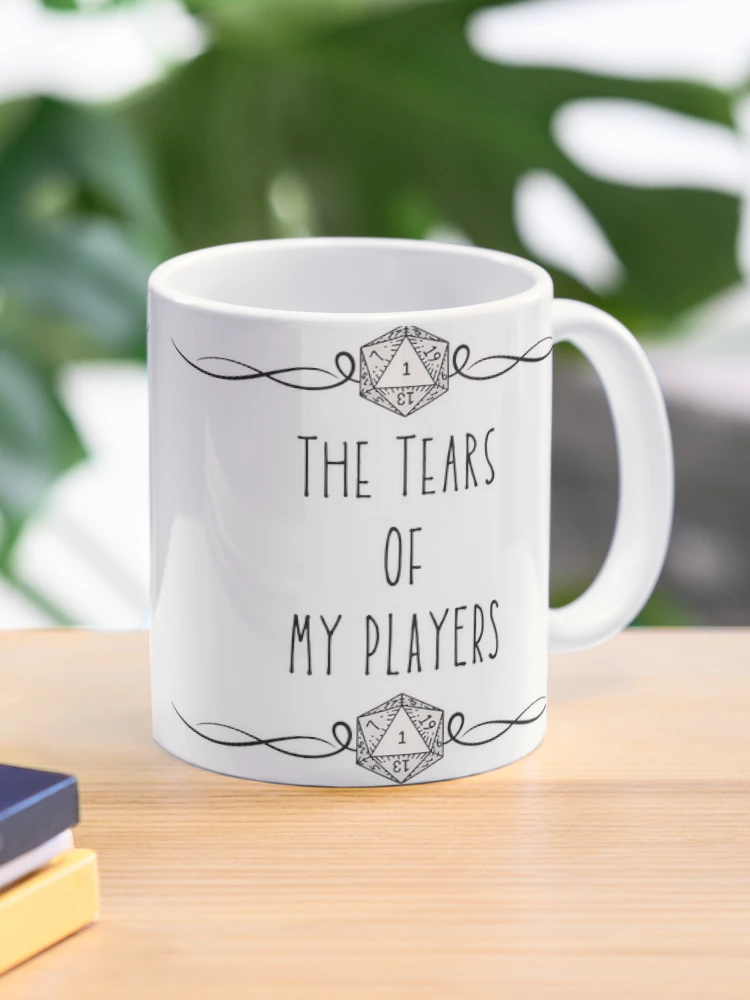 Show your Dungeon Master pride with the "The Tears Of My Players" Dungeon Master Coffee Cup! Perfect for tabletop RPG fans, this mug captures the chaotic fun of being a DM. - www.lacoo.eu