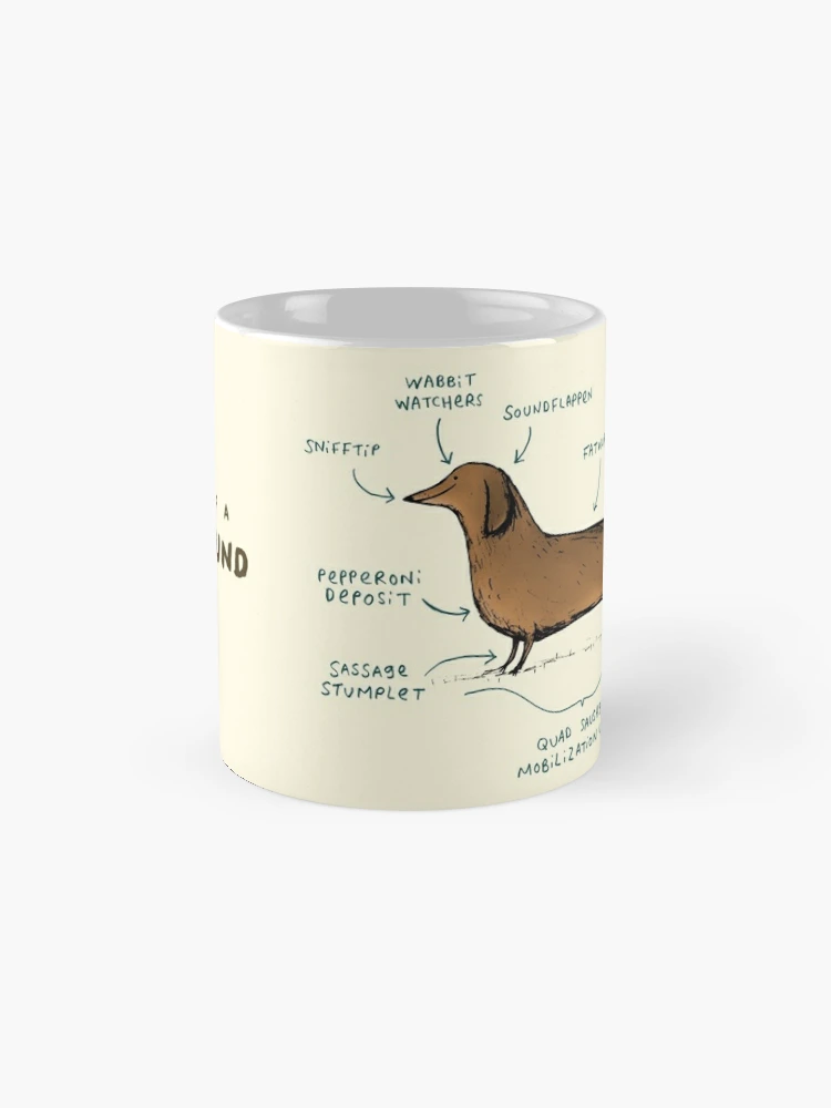 Celebrate the charm of dachshunds with the Anatomy of a Dachshund Coffee Mug—a must-have for sausage dog lovers! - www.lacoo.eu