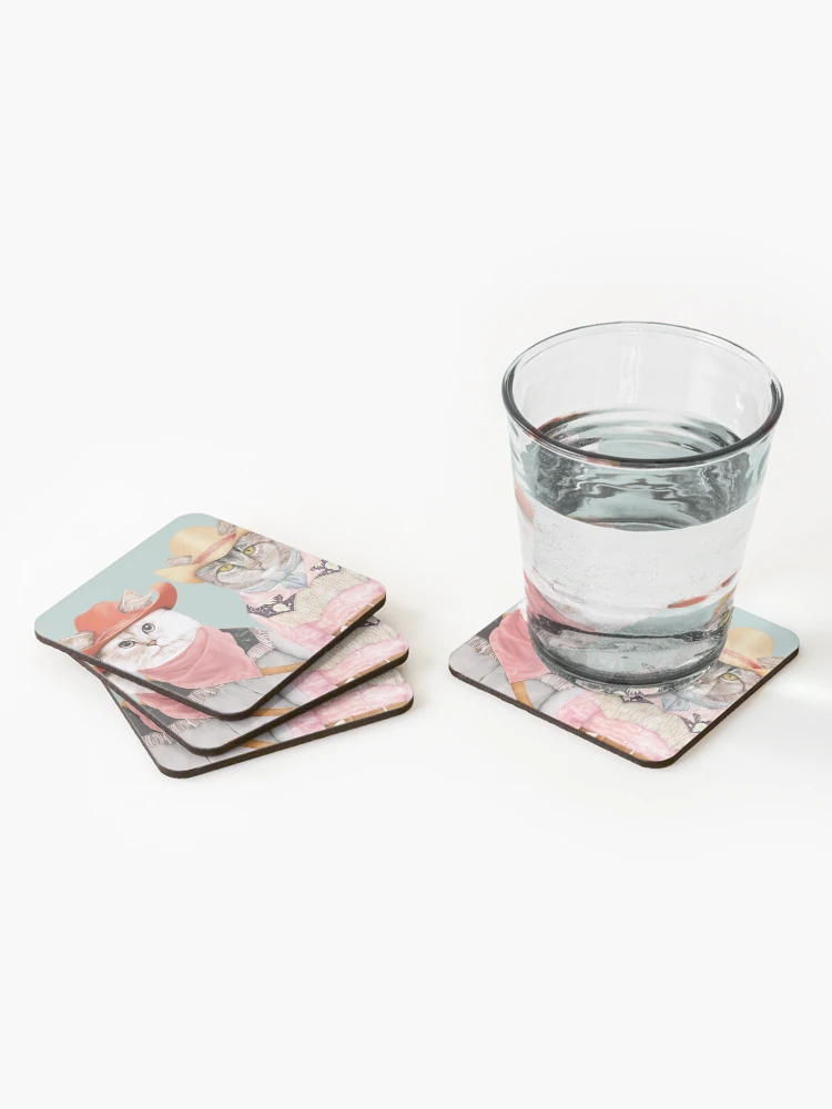 Cowboy Cats Coasters (Set of 4) - www.lacoo.eu