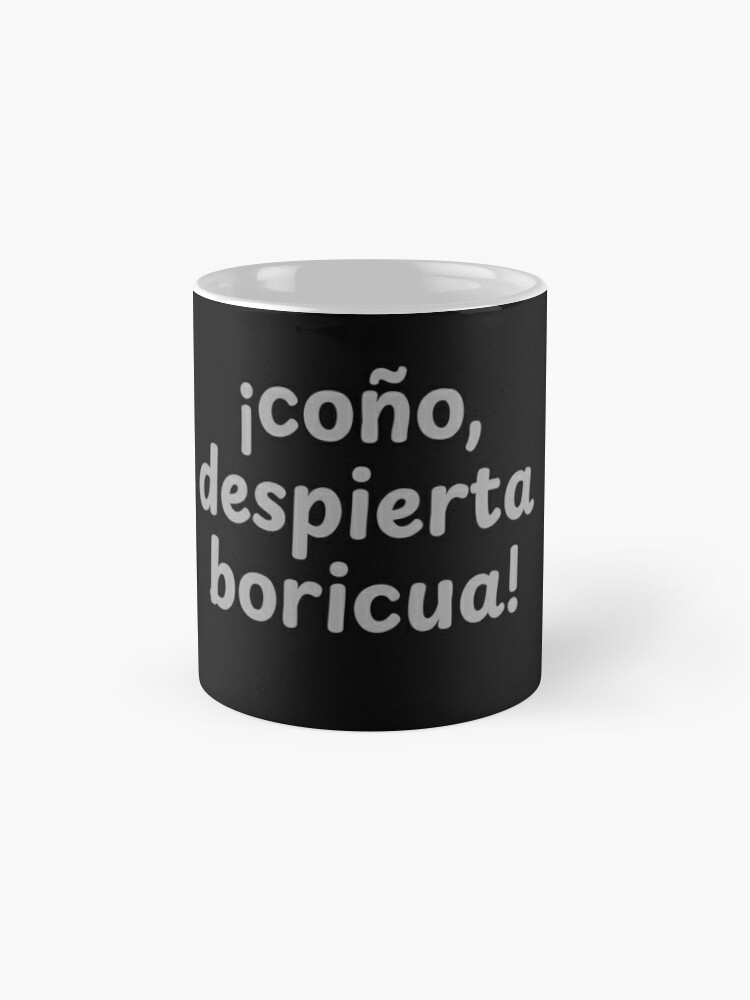 ¡coño, despierta boricua! in Gray Coffee Mug - www.lacoo.eu