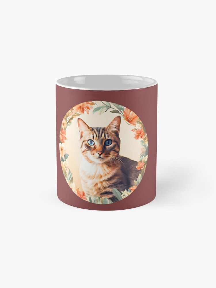 flower cat Coffee Mug - www.lacoo.eu