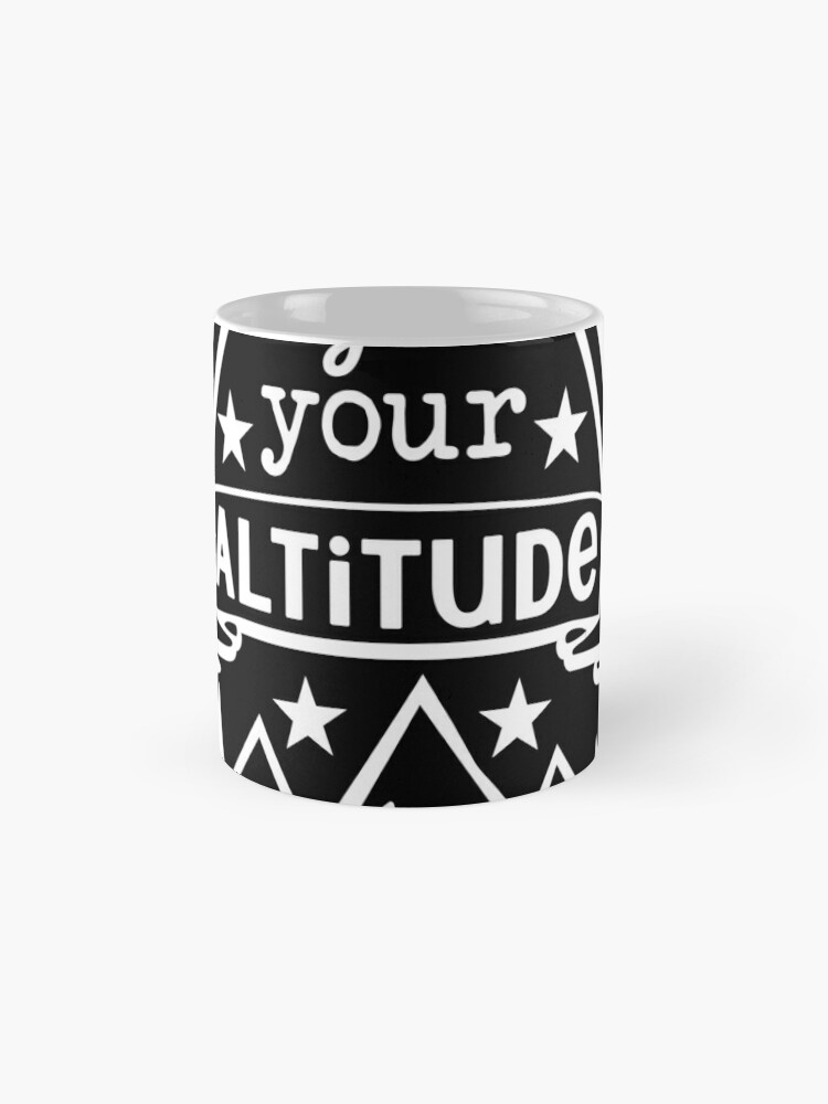 "Adjust Your Altitude" Camping Design – Stars and Mountains Design Coffee Mug - www.lacoo.eu
