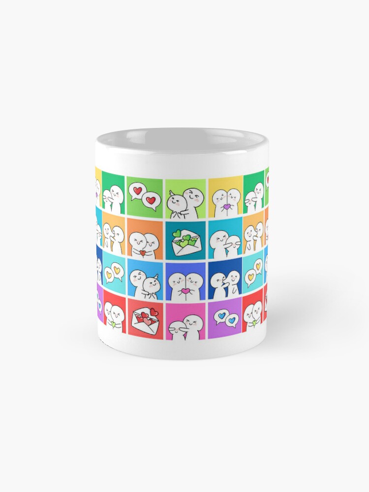 Adorable Meme Couple Heart Matching Design for Lovers Coffee Mug - www.lacoo.eu