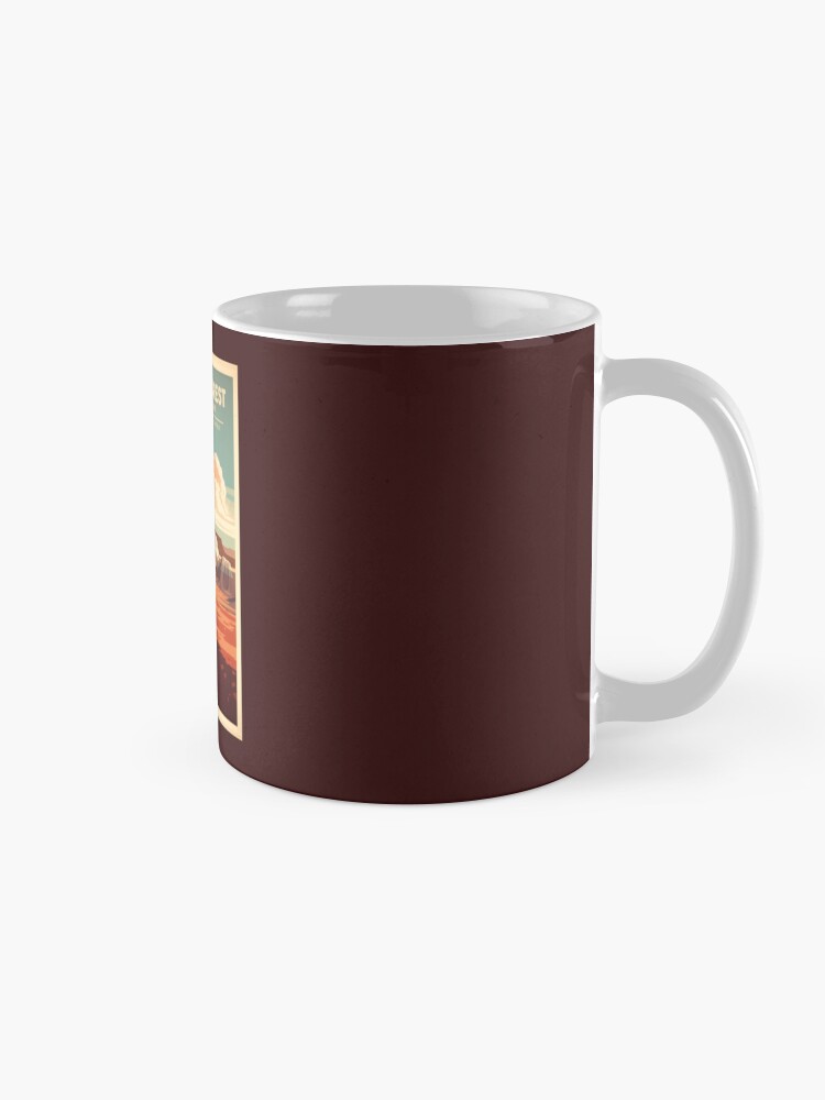 A Vintage Travel Illustration of Petrified Forest National Park - Arizona - United States  Coffee Mug - www.lacoo.eu