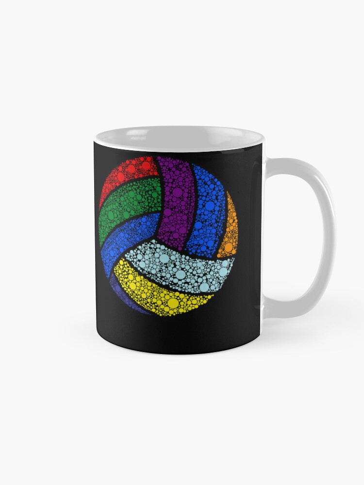 Volleyball Lover With Dots Happy Dot Day Men women Coffee Mug - www.lacoo.eu