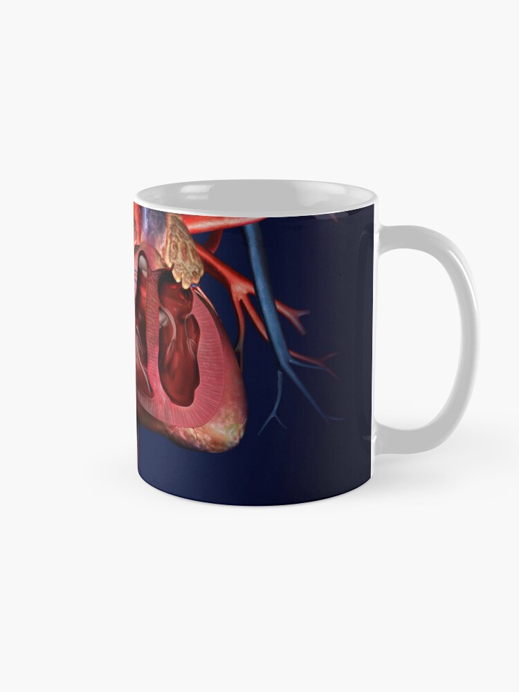 Human heart, artwork (C009/7194) Coffee Mug - www.lacoo.eu