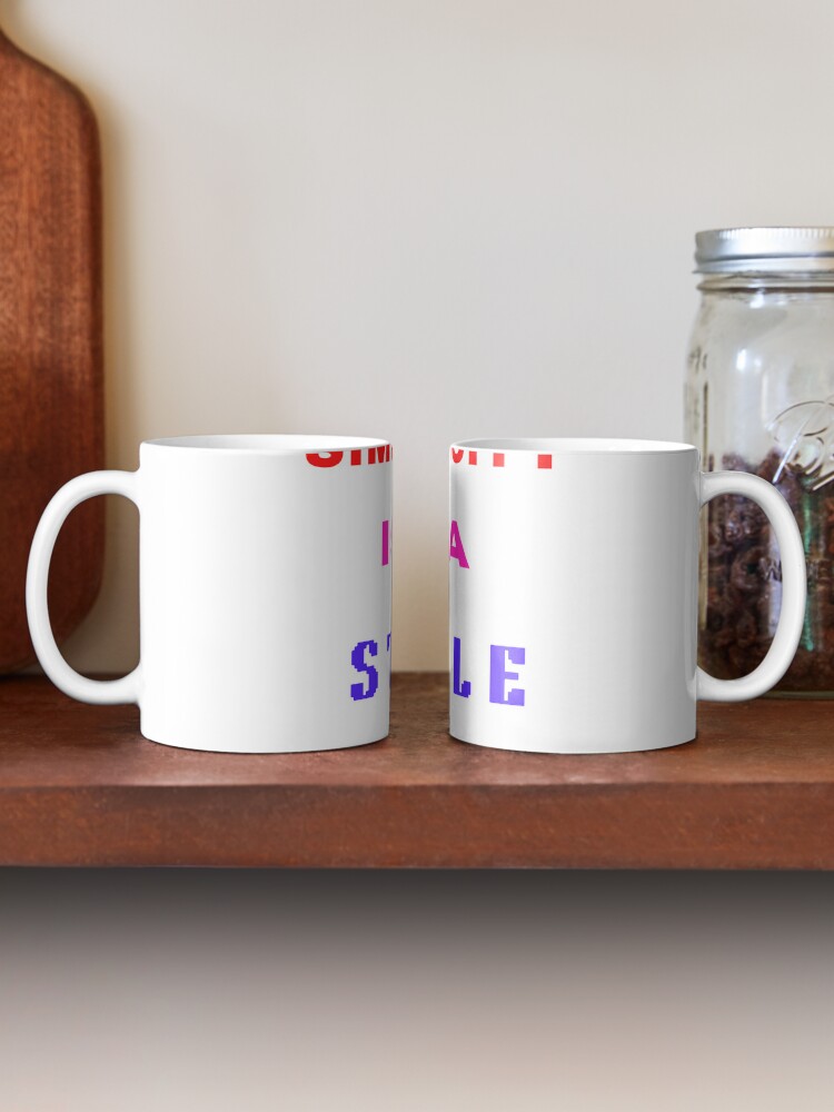 Simplicity is a style. Coffee Mug - www.lacoo.eu