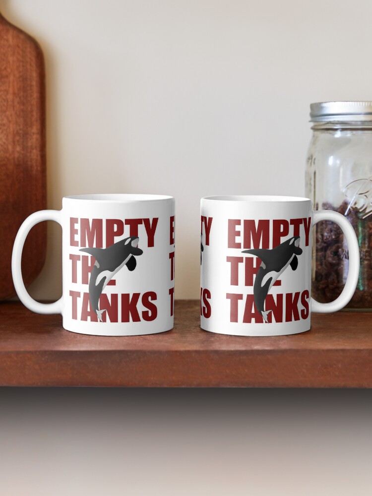 Empty the Tanks orca Dolphin Captivity Protest Coffee Mug - www.lacoo.eu