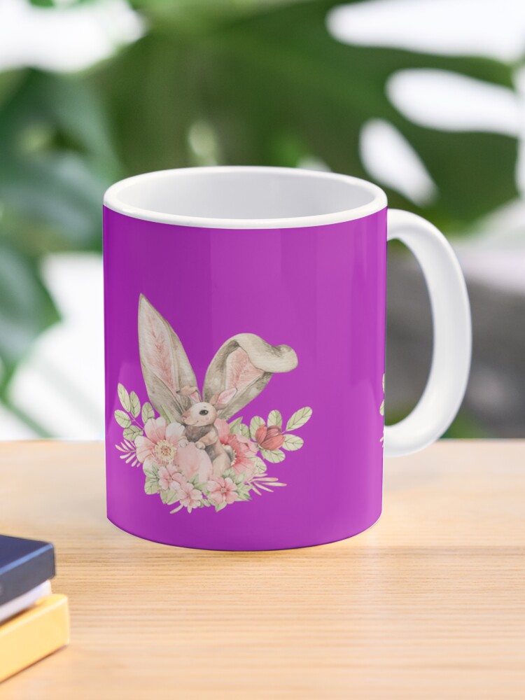 Flower Rabbit: Creative and Natural Awakening Coffee Mug - www.lacoo.eu