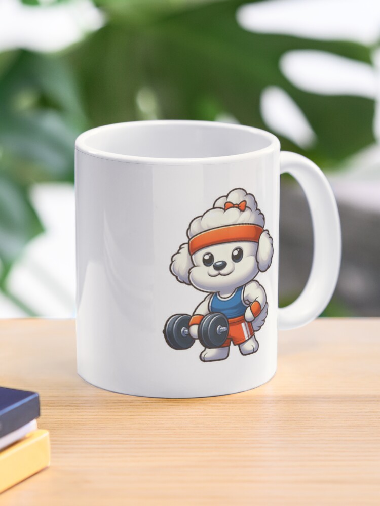 Bichon Frise Dog Workout Coffee Mug - www.lacoo.eu
