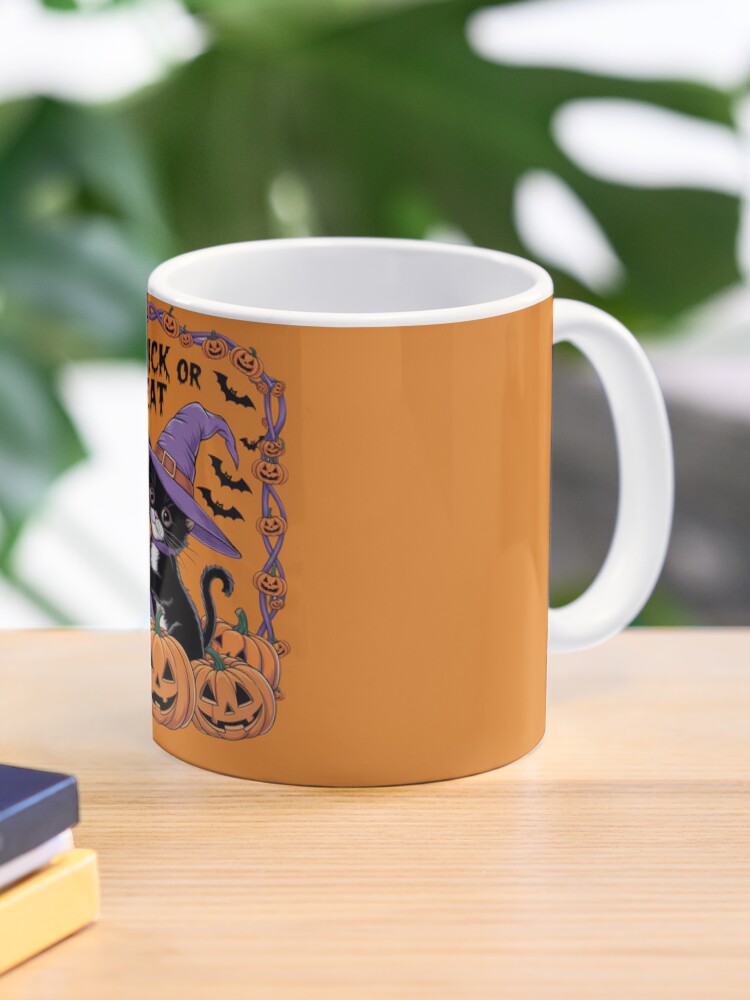 Halloween Kitten T-Shirt with Funny Phrase – Perfect for Spooky Season Coffee Mug - www.lacoo.eu