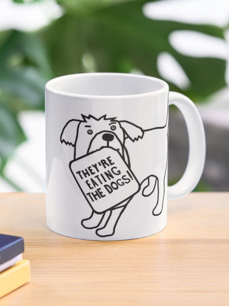 Small Trump 2024 Eating The Dogs Debate Quote  Coffee Mug - www.lacoo.eu