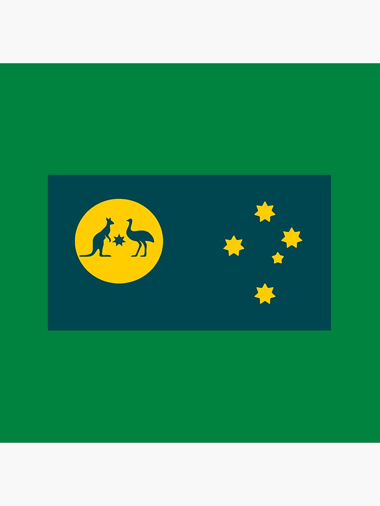 Australia Crest Sun with Golden Southern Cross  Coasters (Set of 4) - www.lacoo.eu