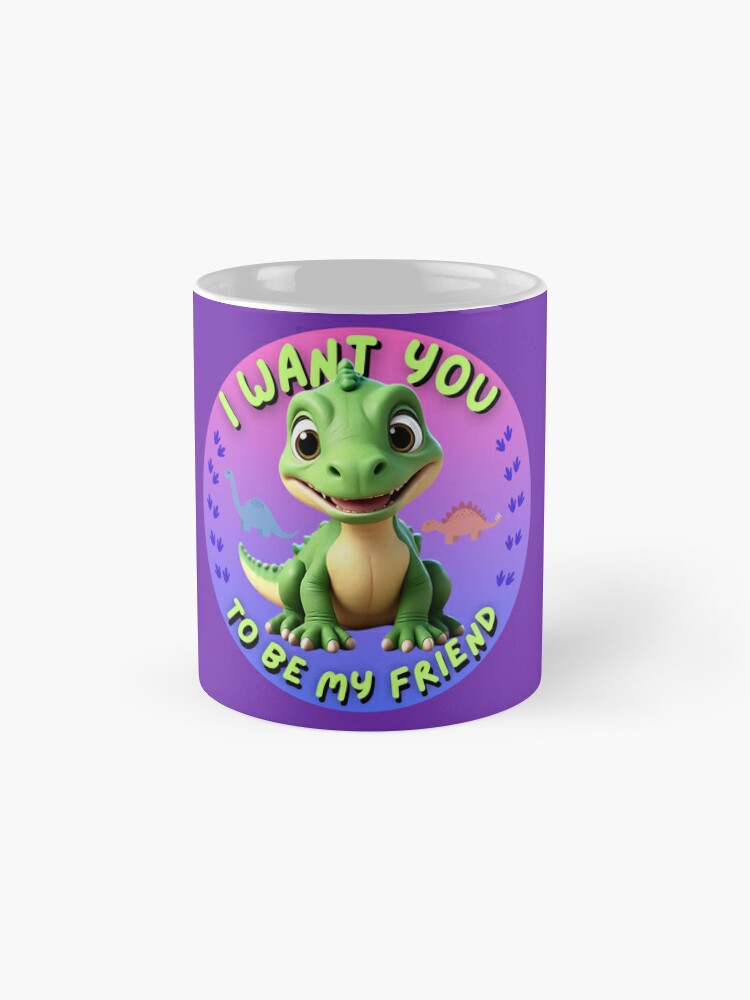 'I want you' cute Dinosaur Coffee Mug - www.lacoo.eu