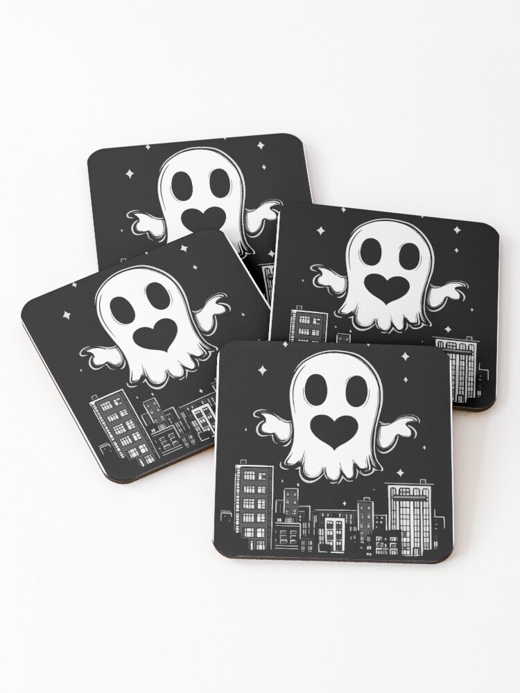Add a hauntingly beautiful touch to your space with the Ghost City Coasters (Set of 4)! Featuring an eerie yet captivating cityscape, these coasters are perfect for lovers of the mysterious and the supernatural. - www.lacoo.eu
