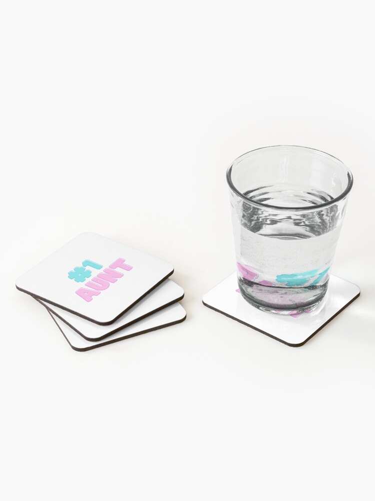 #1 Aunt Coasters (Set of 4) - www.lacoo.eu