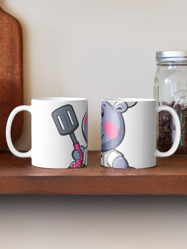 "Adorable Chef Hippo – T-Shirts & Stickers Design Coffee Mug - www.lacoo.eu