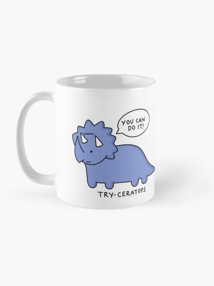 'try-ceratops' illustration Coffee Mug - www.lacoo.eu