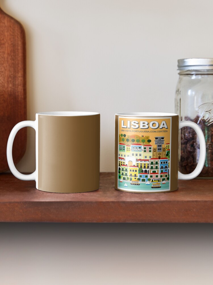 :LISBOA PORTUGAL  Vintage  Resort Travel Advertising Print Coffee Mug - www.lacoo.eu
