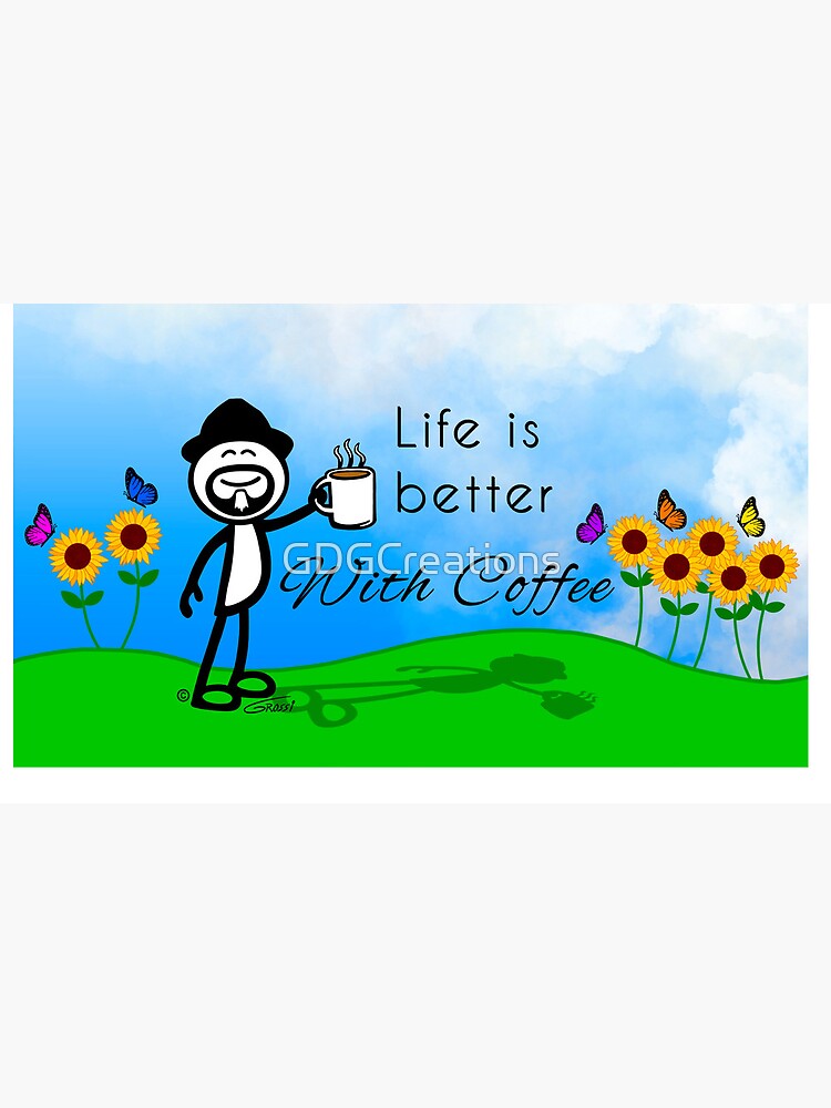 Life Is Better With Coffee (Spring Background) Coffee Mug - www.lacoo.eu