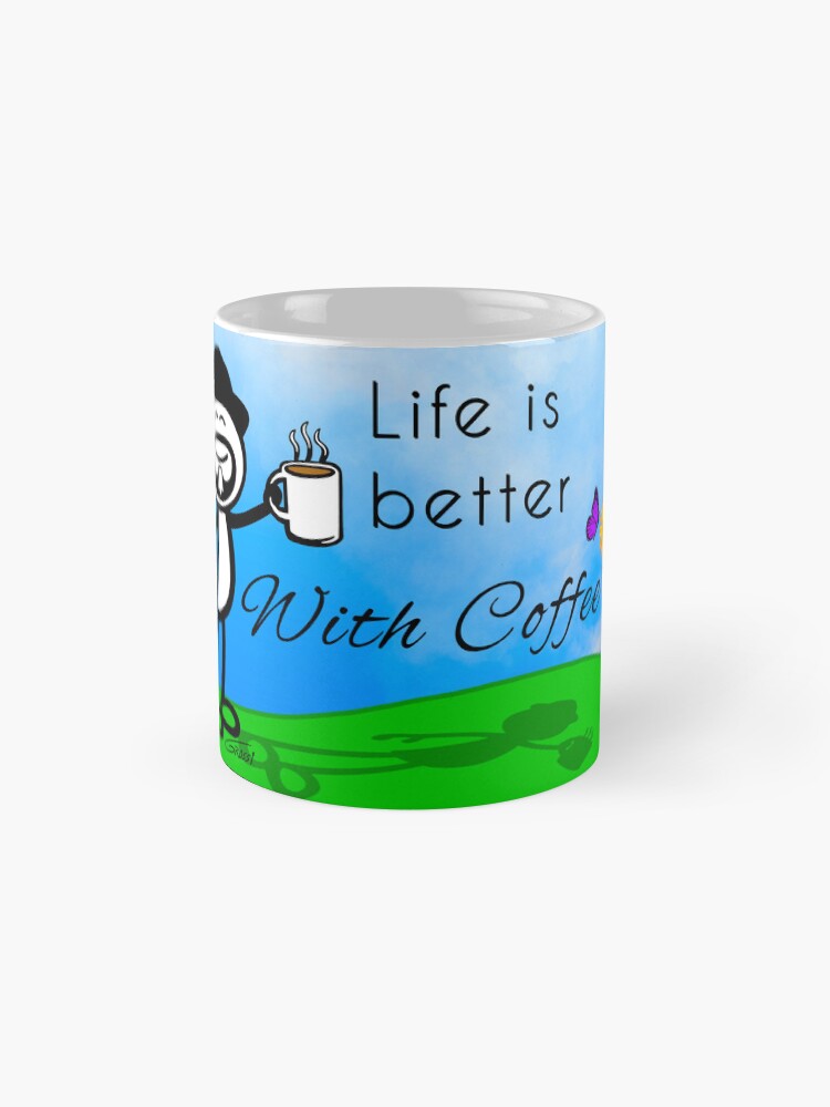 Life Is Better With Coffee (Spring Background) Coffee Mug - www.lacoo.eu
