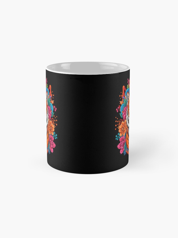 Floral Flame Tiger – Spring Collection Coffee Mug - Image 2