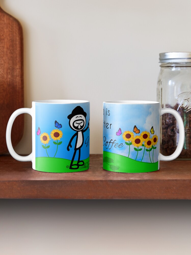 Life Is Better With Coffee (Spring Background) Coffee Mug - www.lacoo.eu